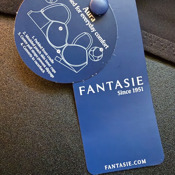 Fantasie Aura Underwire Molded T-Shirt Bra Black 38DD NWT - Picture 7 of 8